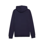 Puma teamGOAL casuals football hoodie in navy and white - Back View