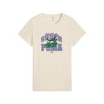 Puma super puma graphics tee in alpine snow - Front View