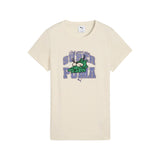 Puma super puma graphics tee in alpine snow - Front View