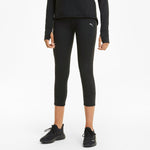 Puma favourite women's 3/4 running leggings in black - Model Shot 01