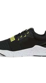 Puma wired run in motion sneakers in black - Side View 01