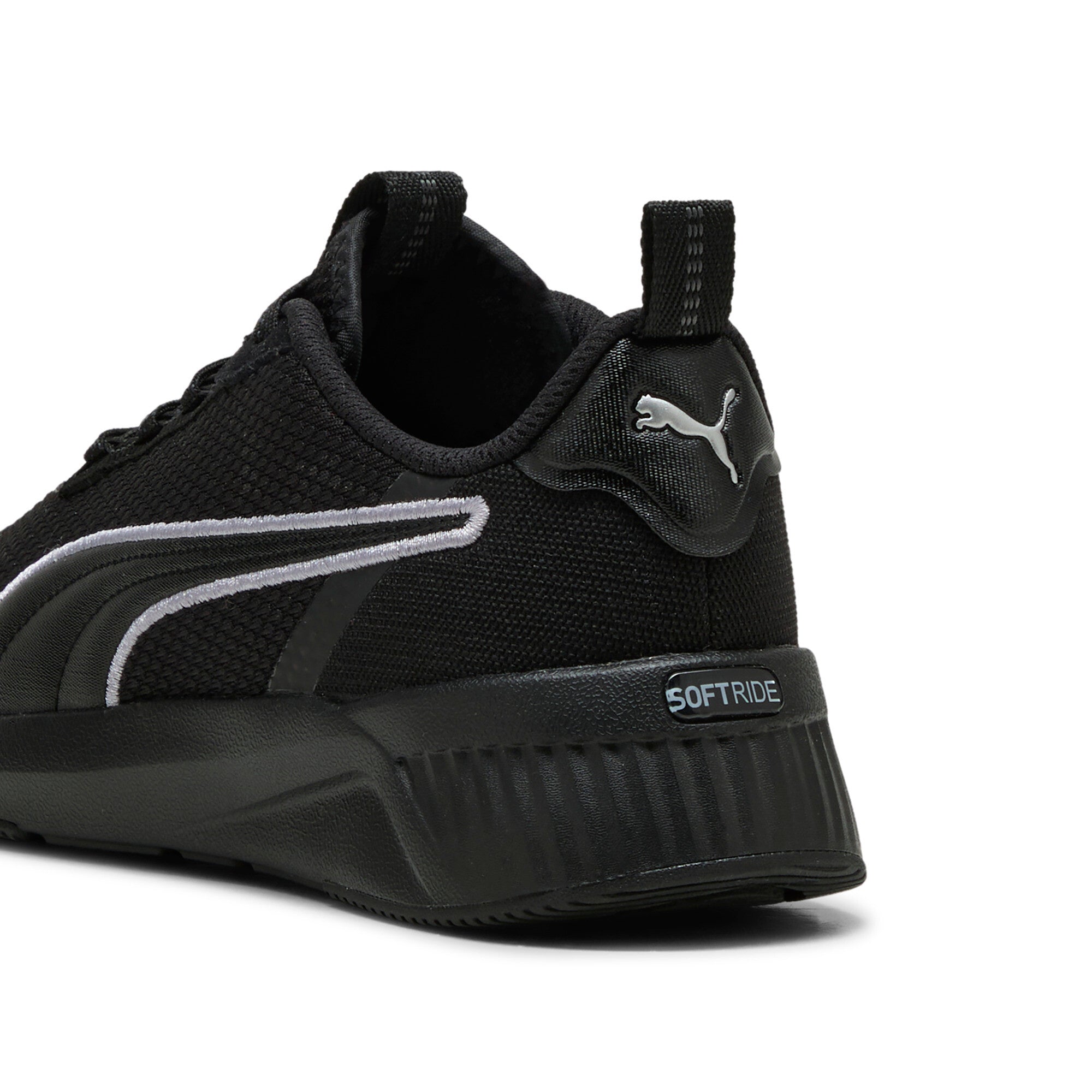 Puma Softride harli running shoes in black and cool weather - Back View