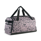 PUMA challenger all-over print 35L small sports bag in sandstone — back view