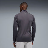 PUMA PWRTRAIN quarter-zip training tee men in galactic gray — model shot 2