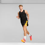 Puma darter Pro running shoes in sun stream and sunset glow - Model Shot 02