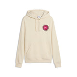 PUMA sunset drive hoodie men in alpine snow — front view
