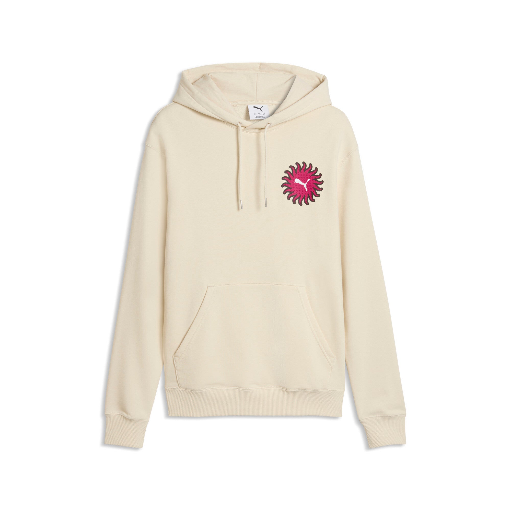 PUMA sunset drive hoodie men in alpine snow — front view