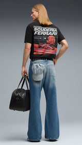 PUMA scuderia ferrari speed tee men in black — model shot 3
