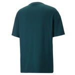 Puma classics oversized tee men in green - Back View