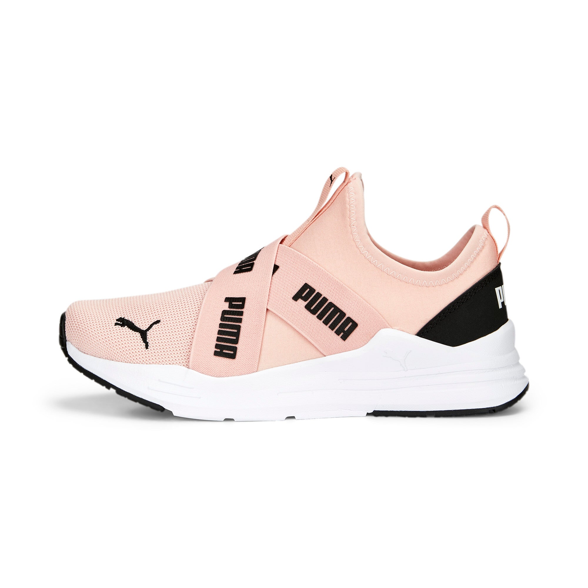 Puma wired run slip-on trainers in pink - Side View 01