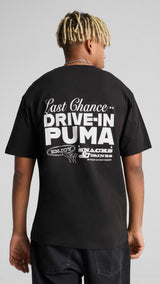 Puma graphics puma drive-in relaxed tee in black - Model Shot 02