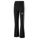 Puma T7 flared pants in black - Front View