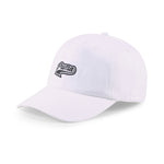 Puma script logo cap in black - Front View
