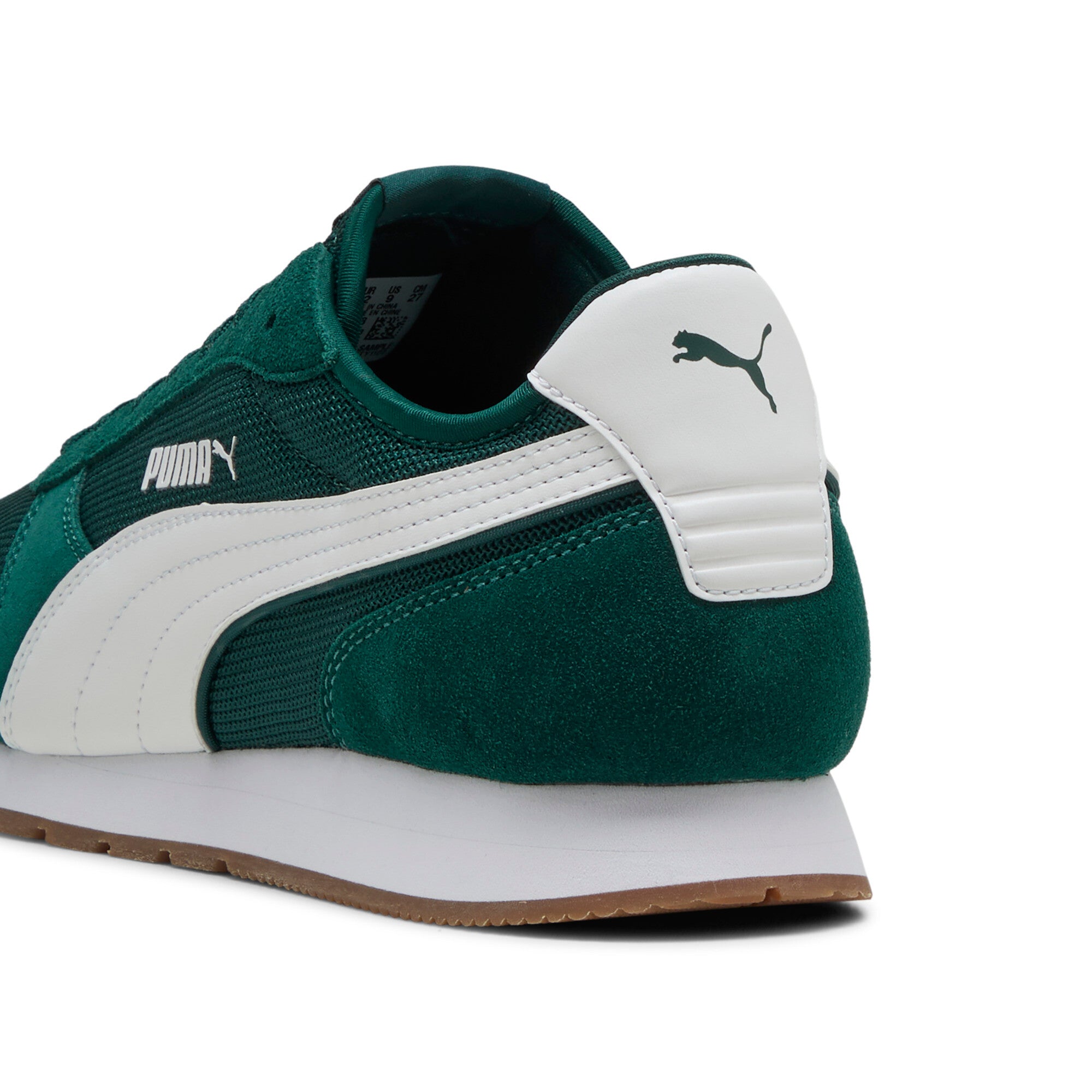 Puma st miler sneakers in white and gum - Back View