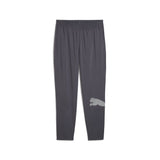 Puma train all day big logo woven pants in galactic gray - Front View