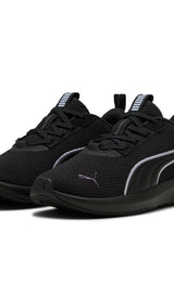Puma Softride harli running shoes in black and cool weather - Front View