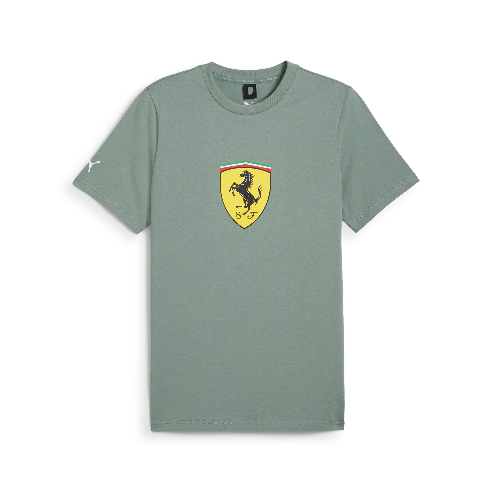 Puma scuderia ferrari hp race coloured big shield tee in black - Front View