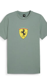Puma scuderia ferrari hp race coloured big shield tee in black - Front View