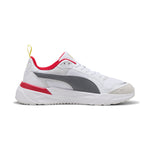 Puma scuderia Ferrari HP trinity 2 sneakers in white and flat medium gray - Side View 03