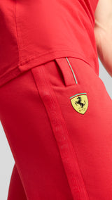 Puma scuderia Ferrari HP race sweatpants in rosso corsa - Model Shot 02