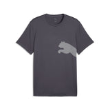 PUMA train all day big logo tee men in gray and white