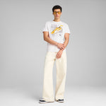 Puma graphics sneaker tee in white - Model Shot 03