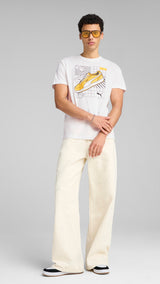 Puma graphics sneaker tee in white - Model Shot 03