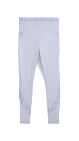 Puma lace high-waisted 7/8 tights in cool weather - Back View