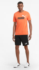 Puma essentials shorts in black - Model Shot 03