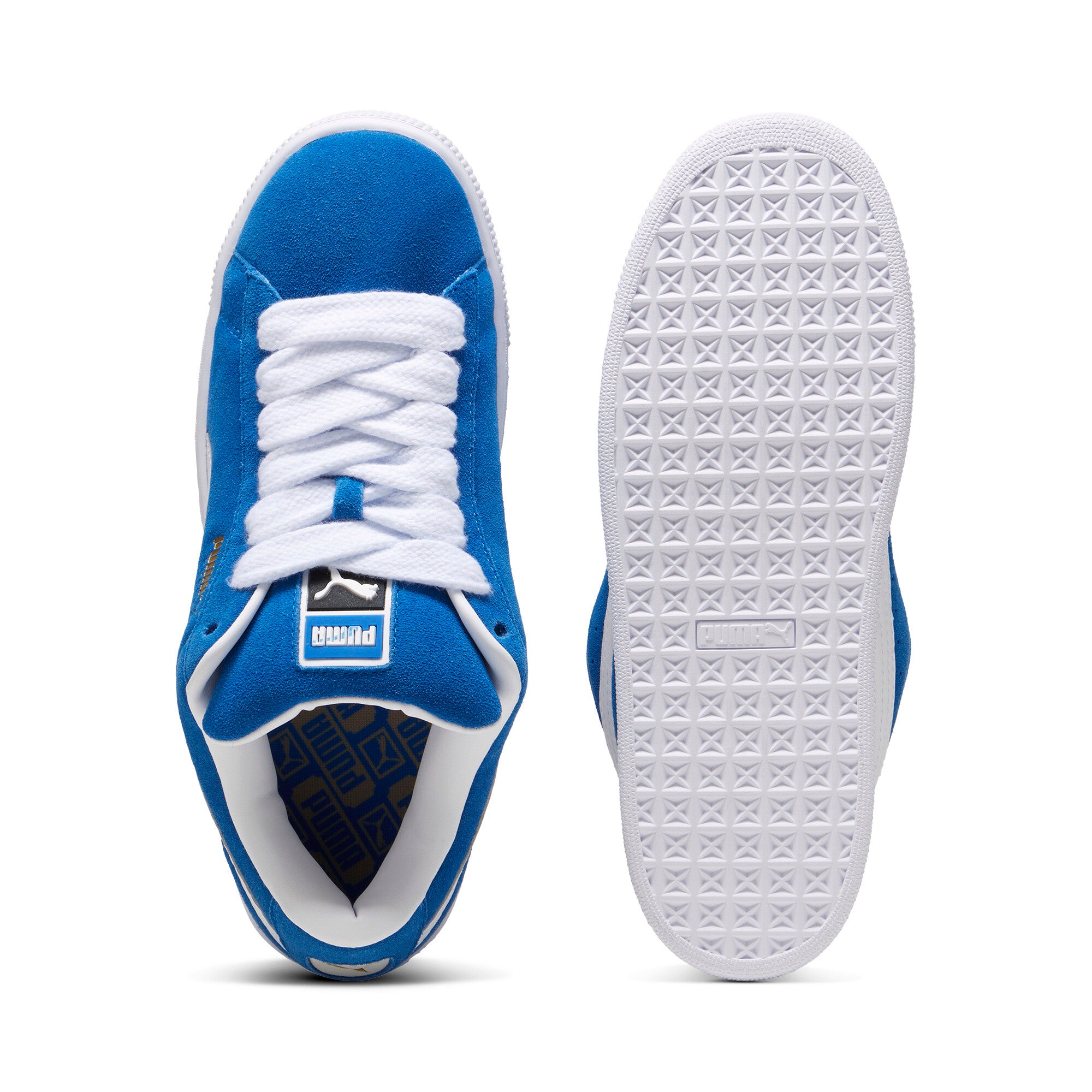 PUMA Suede XL sneakers in alpine snow - team royal