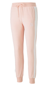 Puma iconic t7 women's track pants in pink - Front View