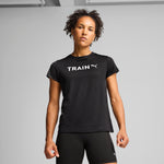 Puma graphics puma training tee in black - Model Shot 01