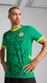 PUMA Senegal 2025 away jersey in sport green and electric lime - Model Shot 01
