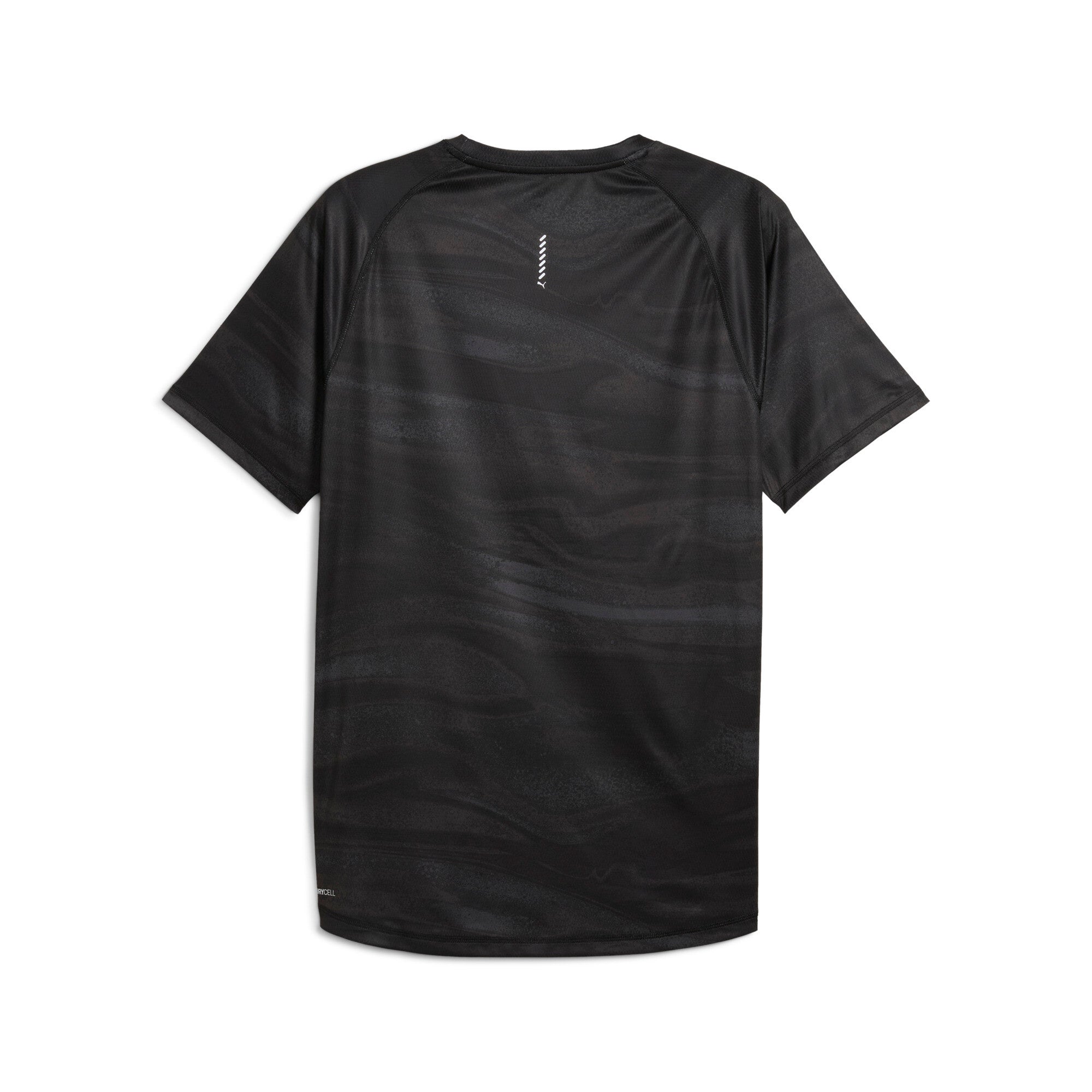 Puma running velocity all-over print tee in black - Back View