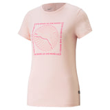Puma graphics she moves us tee in black - Front View