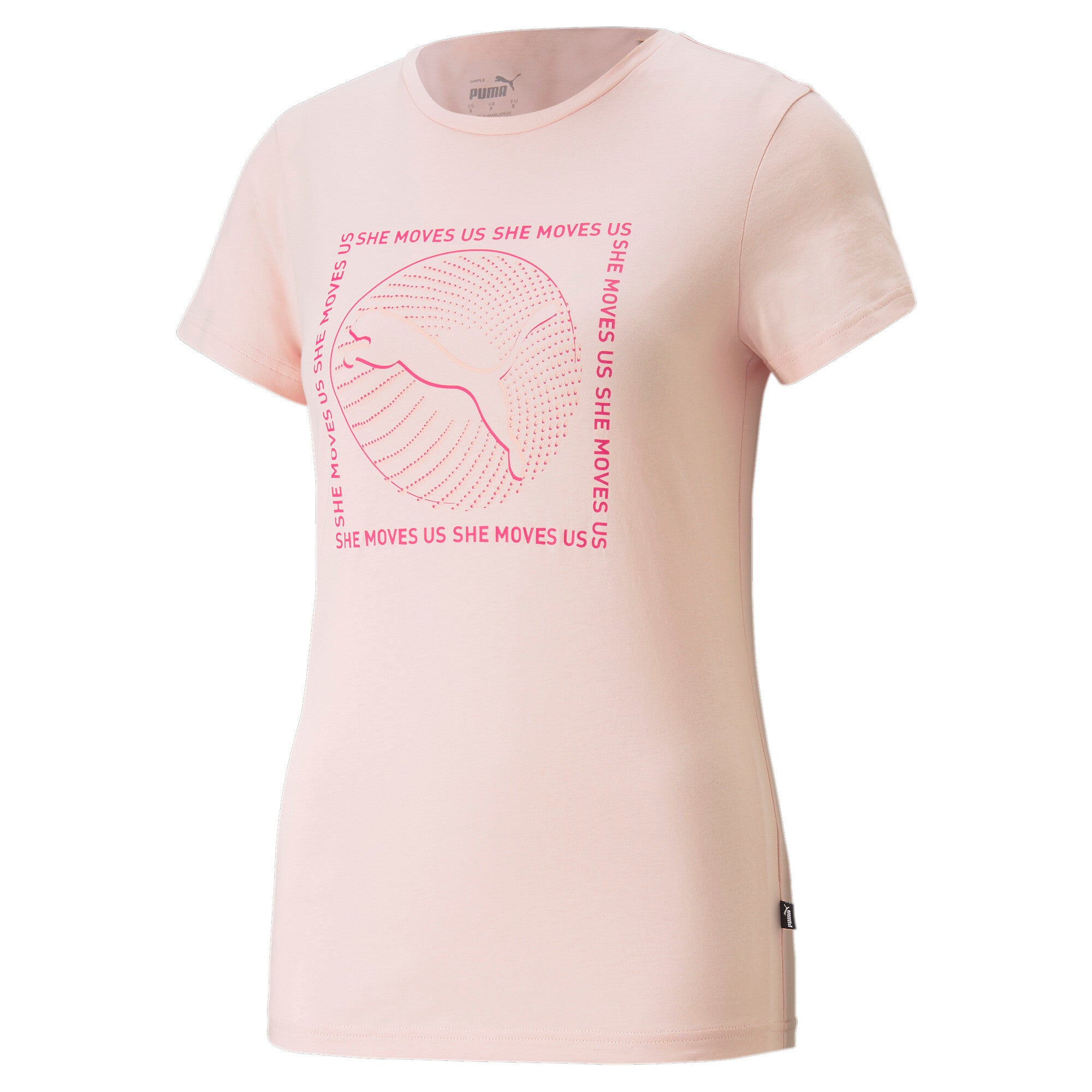 Puma graphics she moves us tee in black - Front View