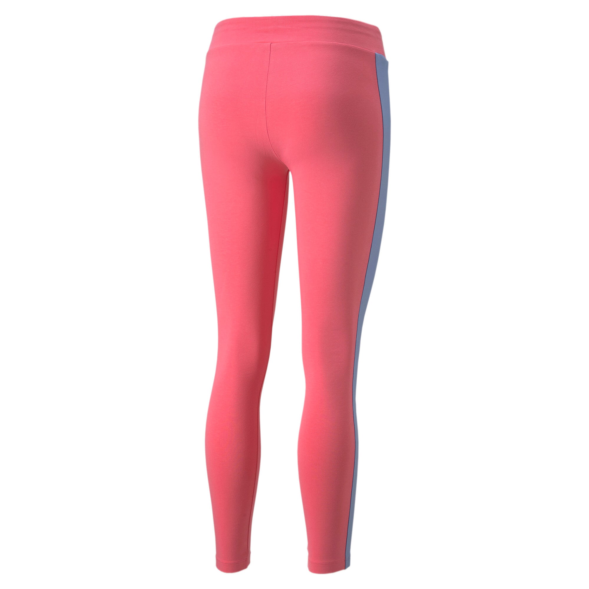 Puma T7 block leggings in pink - Back View