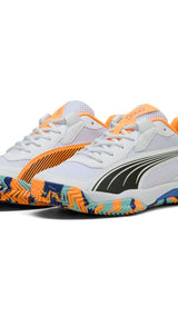 Puma nova court padel shoes in white - Front View