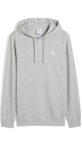 PUMA ESSENTIALS ELEVATED hoodie in light gray heather - light gray heather