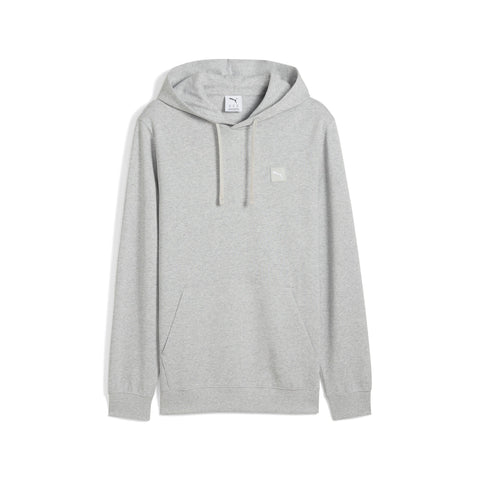 PUMA ESSENTIALS ELEVATED hoodie in light gray heather