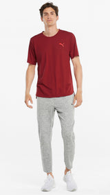 Puma training cloudspun bnd short sleeve tee in red - Model Shot 03