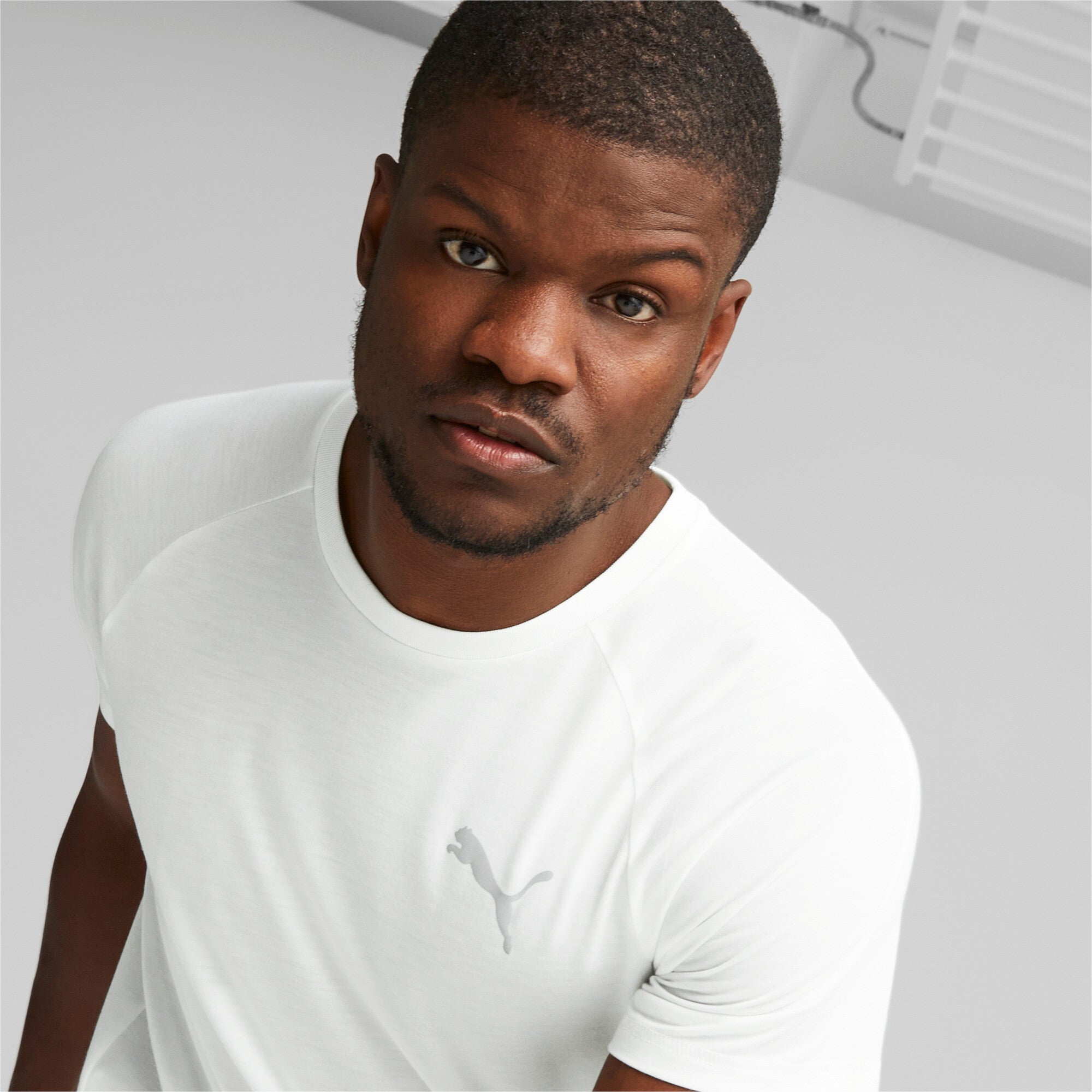 Puma evostripe tee in gray - Model Shot 03