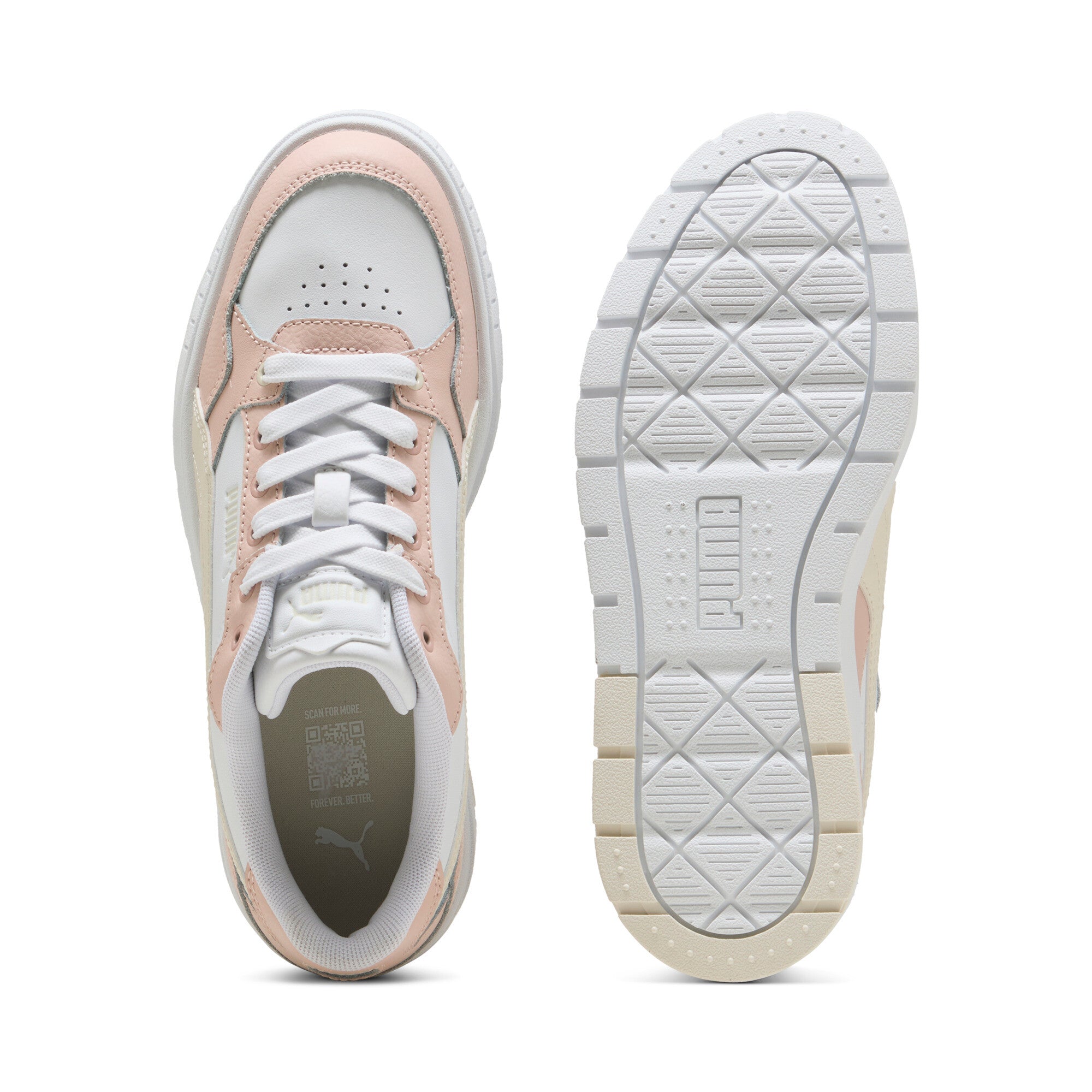 Puma karmen II idol sneakers in white and alpine snow - Side View 02