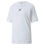 Puma brand love relaxed tee women in white - Front View