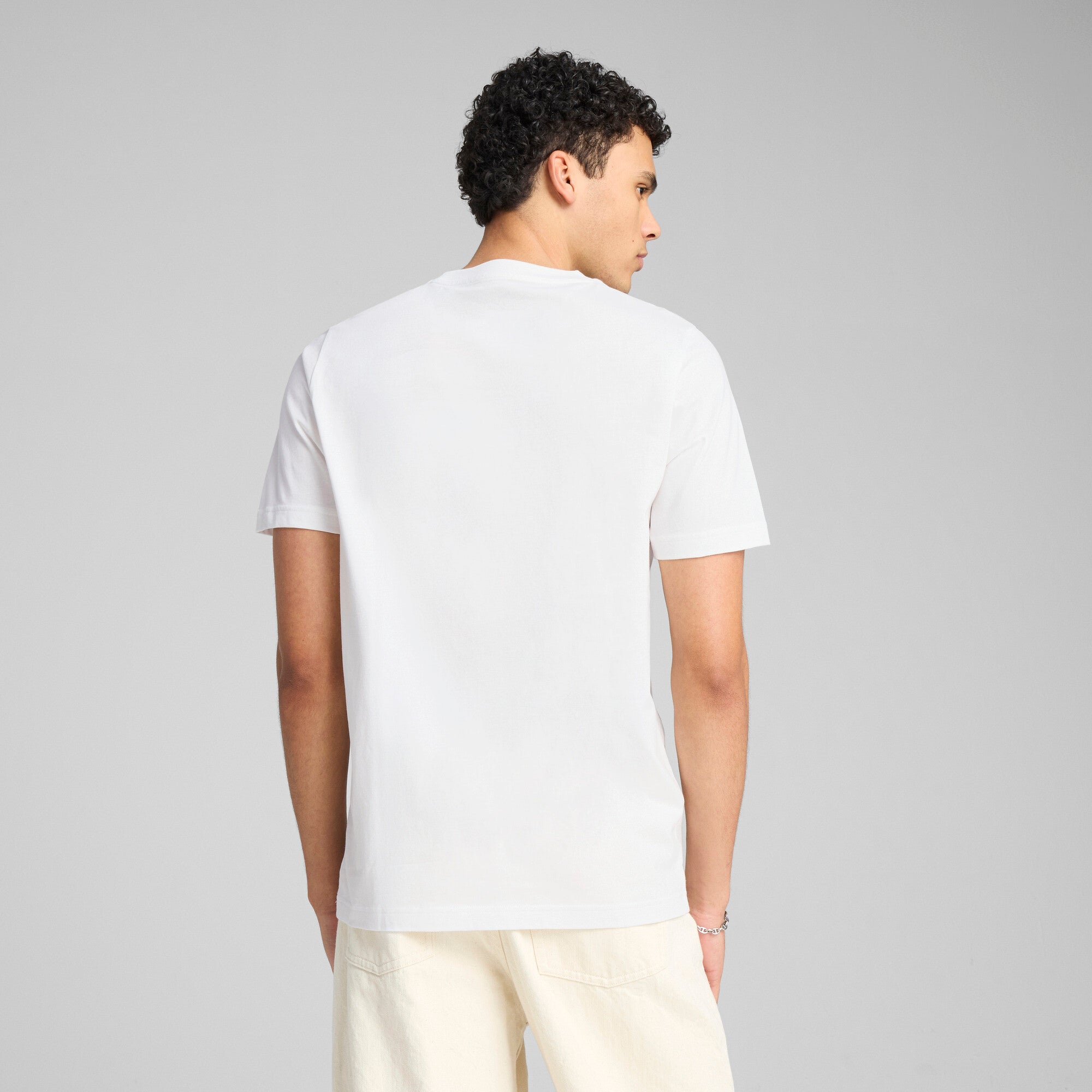 Puma graphics sneaker tee in white - Model Shot 02