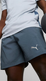 Puma running favourite woven 7" session shorts in black - Model Shot 02