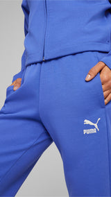 Puma t7 high waist pants women in blue - Model Shot 03
