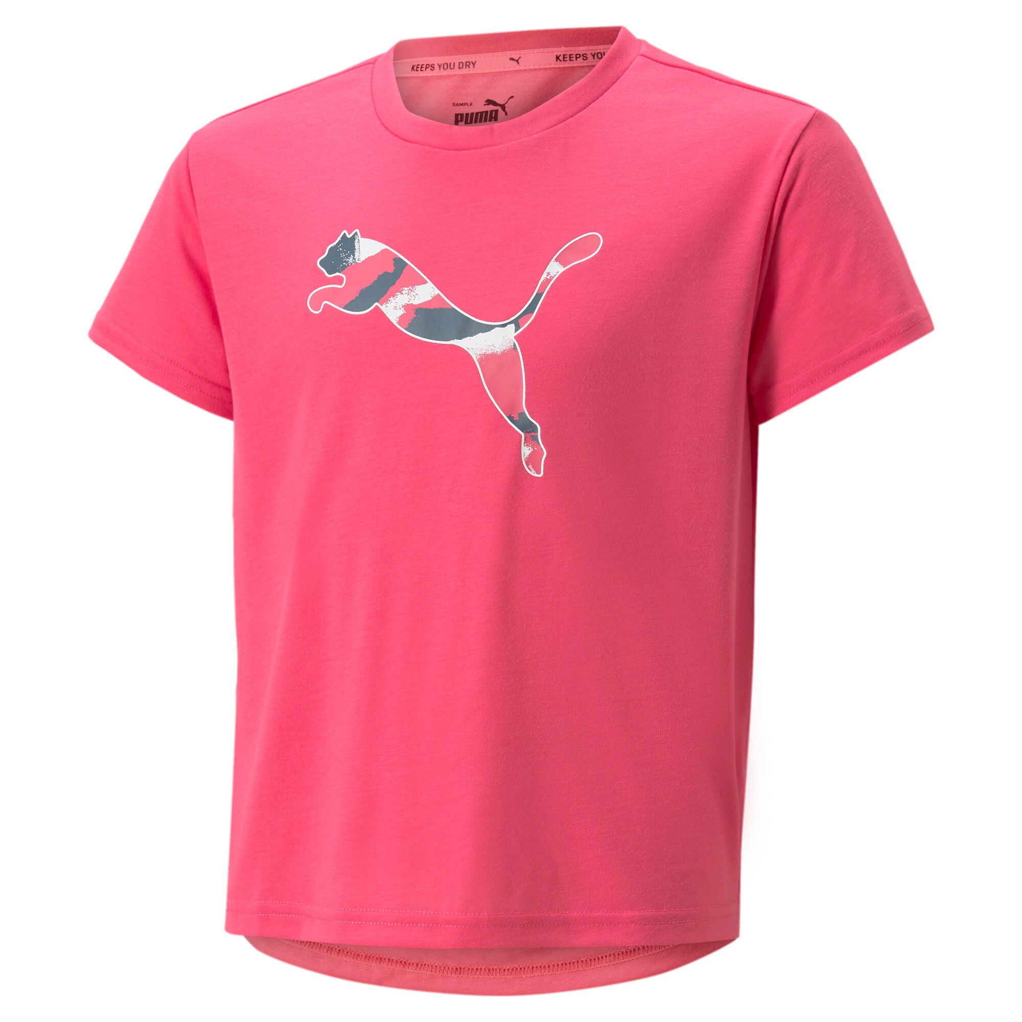 Puma modern sports tee youth in blue - Front View