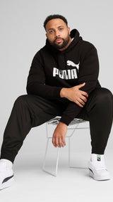 Puma essentials no. 1 logo hoodie in black - Model Shot 03