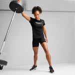 Puma graphics puma training tee in black - Model Shot 03